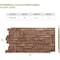 Ekena Millwork 49"W x 25 1/2"H x 1 1/4"D Acadia Ledge Stacked Stone, StoneWall Faux Stone Siding Panel, Sedona PNU24X48ALSE - alternate 2